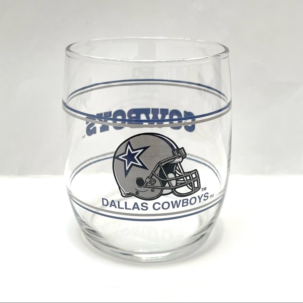 Vintage Texas Dallas Cowboys Glass Cup